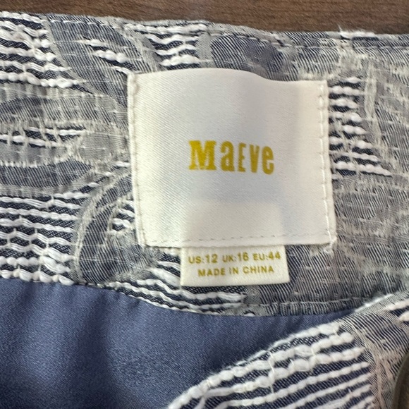 Maeve by Anthropologie Floral Jacquard Mini Skirt – 12 – Metallic Grey – Holiday - Picture 8 of 10